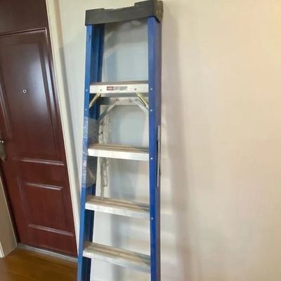 Fireproof 10 Foot 12 Foot Lightweight FRP Step Ladder Anti Aging