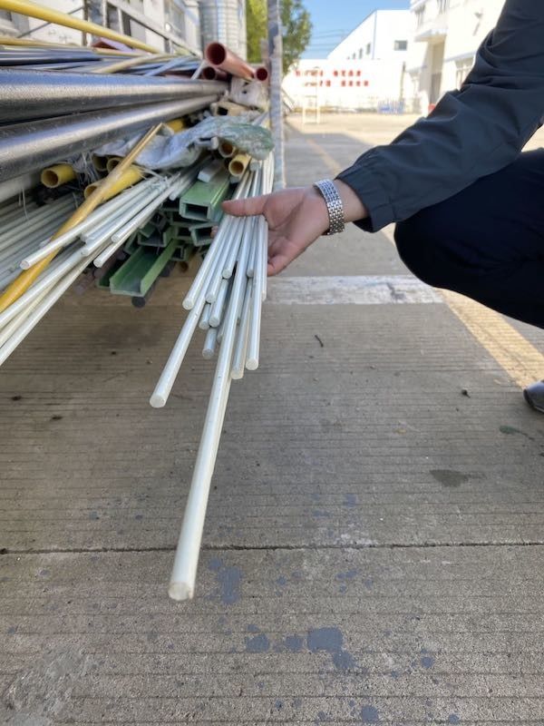 9.5mm 10mm Flexible Epoxy FRP Rods Durable Fiberglass Dowel Rods