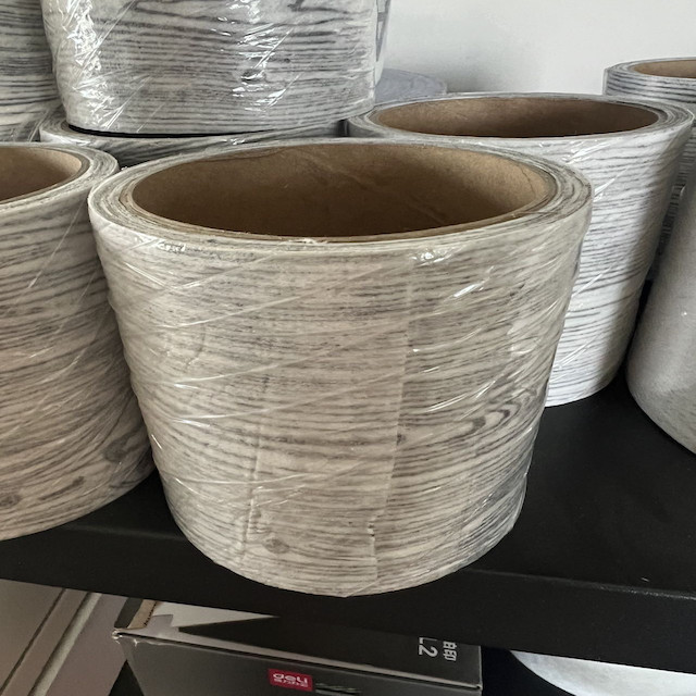 40g/M2 Polyester Veil Of Grey Wood Pattern For FRP Profile Outlook ...