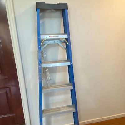 Fireproof 10 Foot 12 Foot Lightweight FRP Step Ladder Anti Aging